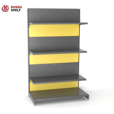 China Super market single sided hot sale display rack with low price arrow display pot rack backboard rack Te koop