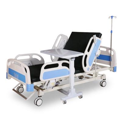 China Metal 3 Function Height Adjustable Home Bed Nursing Electric Medical Hospital Bed for sale