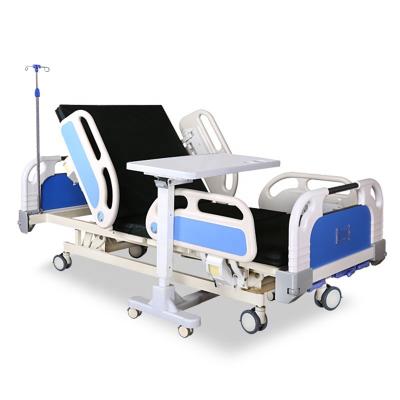 China Multifunctional Backrest Stainless Steel Shaft Cranks Nursing Bed Hospital Bed 3 Medical Functional Manual for sale