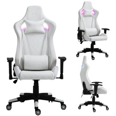 China Custom (Size) Anji Adjustable Gaming Chair RGB Luminous Gaming Chair Racing Chair for sale