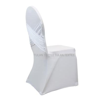 China Strechable Factory Wholesale Wedding Cross Spandex Universal Back Stretch Chair Cover for sale