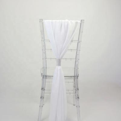 China 2020 New Design Simply Chair Sash Chiffon Backs Tie Wedding Sashes for sale