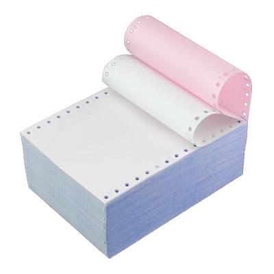 China 100% Wood Pulp 1-5 Ply Computer Printing Paper White Pink NCR Computer Continuous Paper for sale