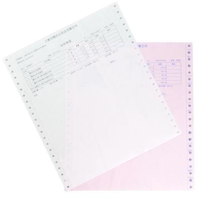 China 100% Wood Pulp 1/2/3/4 Ply 9.5*11 Ply 9.5*11 Blue Pink White NCR Continuous Carbonless Paper for sale