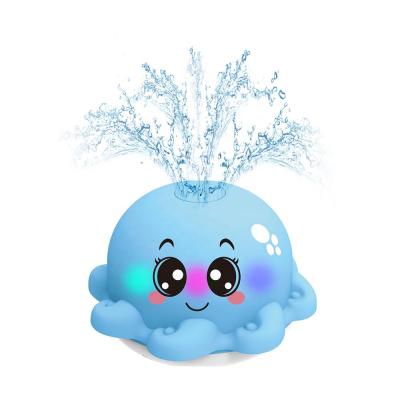 China New Next Eco-friendly Baby Tub Sprinkler Toys Octopus Pool Spray Water Light Bath Toys For Kids Toddlers for sale