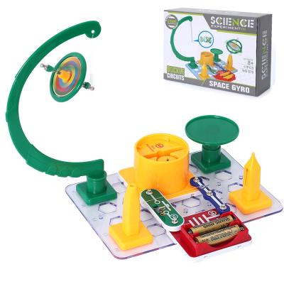 China 2021 New STEM Educational Science Eco-friendly Material Electronic Kit Toys Space Gyroscope Building Blocks For Children for sale