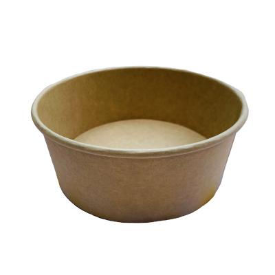 China Disposable 12oz 16oz 24oz 28oz 34oz Soup Kraft Paper Bowl With Lids for sale