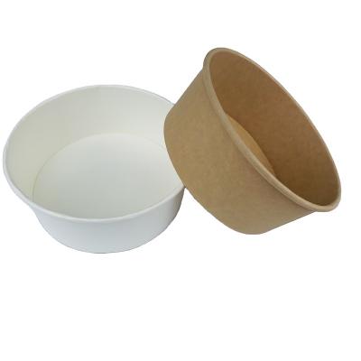 China Contemporary Bowl With Outlet Salad Bowl Container Food Waterproof Disposable Kraft Paper Supplies Soup Cup Bowl Container Lid for sale