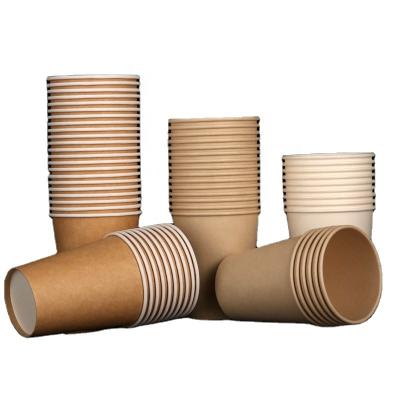 China Single Disposable Wholesale Disposable Biodegradable Paper Cups For Hot Beverage Packaging From China for sale