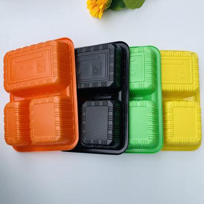 China Eco - Friendly Disposable Food Packaging Containers Plastic Lunch Box For Restaurant for sale