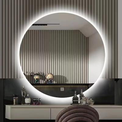 China Touch Switch 2022 new smart Bluetooth LED defogging bathroom light emitting mirror for sale