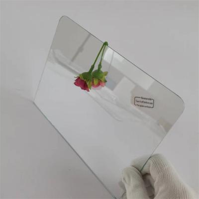 China Supermarket transparent high reflection tempered beam splitter glass, teleprompter glass with high quality for sale