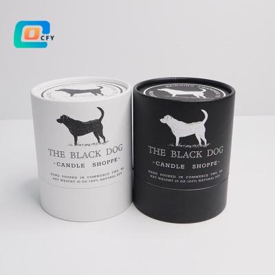 China High Tech Recyclable Custom Cylinder Round Paper Container Candle Paper Boxes Tube Paper Packaging For Essential Oil Bottle for sale