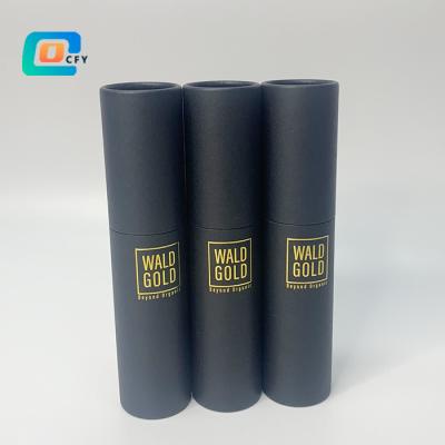 China Custom Wrapping Paper Biodegradable Black High Grade White Ink Printing Bronzing Gift Paper Tube Packaging Shenzhen Factory Direct Sales for sale