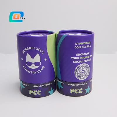 China Recyclable Custom Club Candle Paper Jar Container Paper Tube Packaging For Gift Craft Box Cardboard Incense Tube Box for sale