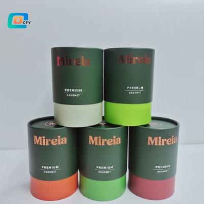 China Biodegradable Heaven And Earth Cover Tea Coffee Powder Food Grade Food Grade Kraft Paper Eco-friendly Degradable Sealed Bulk High End Tube for sale