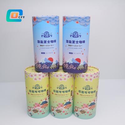 China Biodegradable High End Food Grade Cocoa Coffee Powder Health Food Factory Customer Direct Sales Packaging Paper Tube for sale