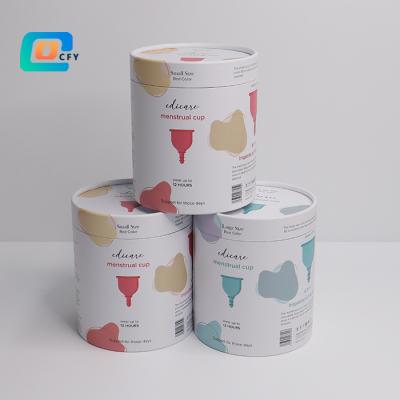 China Biodegradable Customer Exclusive Customized Anime Women's Cup Figure Souvenir Paper Menstrual Tube Factory Direct Sales Packaging Paper Tube for sale