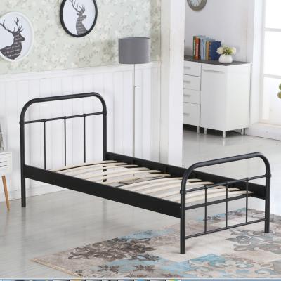 China Simple.solid custom designed luxury queen size furniture bed iron double metal bed frame metal single bed frame for sale