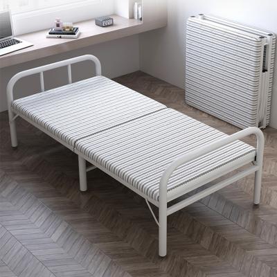 China Single (Height) Adjustable Hospital Furniture For Sale Single Folding Metal Bed Platform Folding Bed For Patient for sale