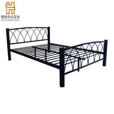 China Durable Hot Selling Cheap Modern Bedroom Furniture Customize Wrought Iron Metal Bed Frame for sale