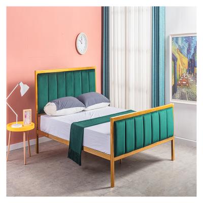 China Simple Modern Fabric Upholstered Bed Fabric Double Platform Bed Fabric Upholstered Bed for sale