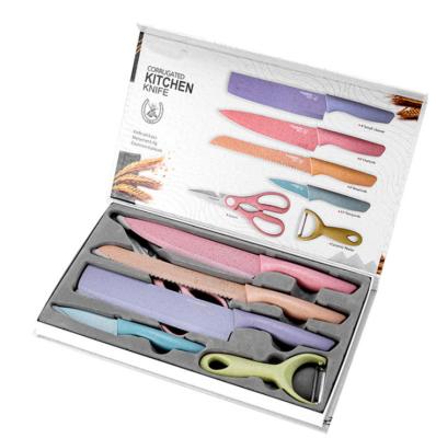 China Amazon Gift Best Selling List 3 Colorful Design Quality Wholesale Stainless Steel Chef And Kitchen Knife Accessory Set for sale