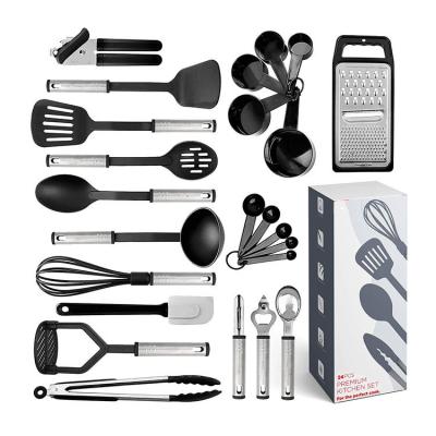 China Sustainable Kitchen Non-Stick Utensils Cooking Kitchenware Utensils Set Professional Stainless Steel Kitchen Tools for sale