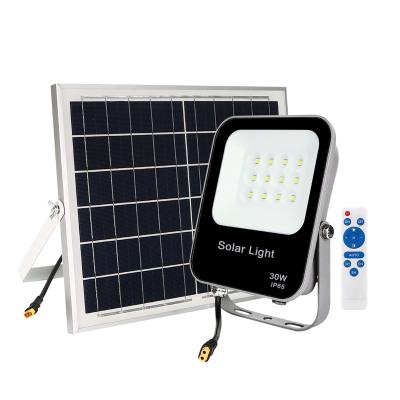 China Newest KCD 2022 LANDSCAPE Twilight Till Dawn Warm White 100w 200w 300w 500w Garden IP65 LED Outdoor Light Rechargeable Solar Flood Light for sale