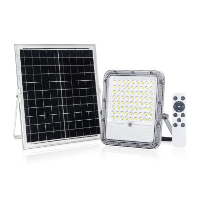 China LANDSCAPE KCD Spotlight 50w 100w 200w 300w Commercial Economical Warm White LED IP65 Rechargeable Solar Lights Outdoor Motion Flood Light for sale