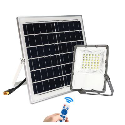 China Supplier 10W 50w 100w 200W Low Price High Quality Portable LANDSCAPE Motion Sensor Remote Control IP68 Gold Solar Flood Light KCD for sale