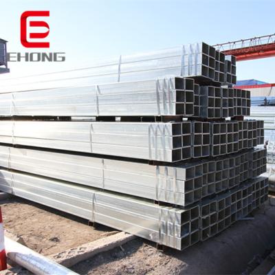 China Structure Pipe C235 C350 Carbon Square Hollow Tube SHS HSS Steel Tube Hot Dip Galvanized Square Steel Tube for sale