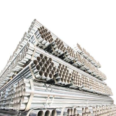 China Liquid pipe 80 micron 40 micron 60 micron zinc coated gi galvanized steel round pipe for sale