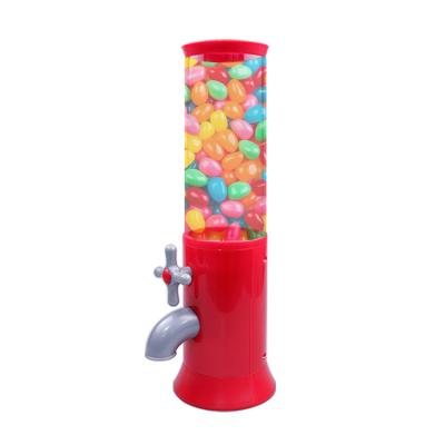 China Eco Friendly Hot Selling Red Kids Mini Candy Vending Machine Gumball Dispenser Toy Candy Jar For Sale for sale