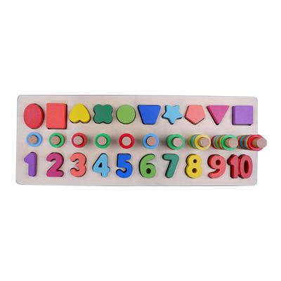 China Funny Educational Toy Wooden Hand Puzzle Board Alphabet Shape Match Toys Developmental Educational Games For Children for sale