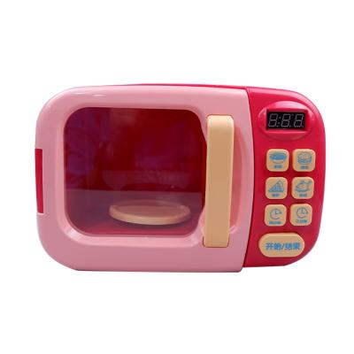 China New Style Non-Toxic Eco-Friendly Electric Pretend Kids Toys Kitchen Play Set Cooking Mini Microwave Oven Toy for sale