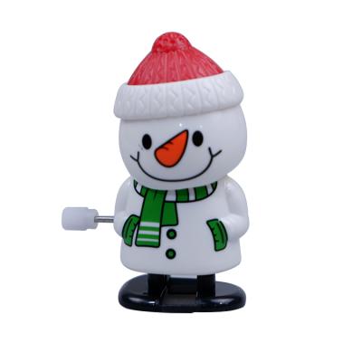 China Wholesale Funny Child New Style Plastic Promotional Custom Make 3D Plastic Snowman Tin Toy Wind Up for sale