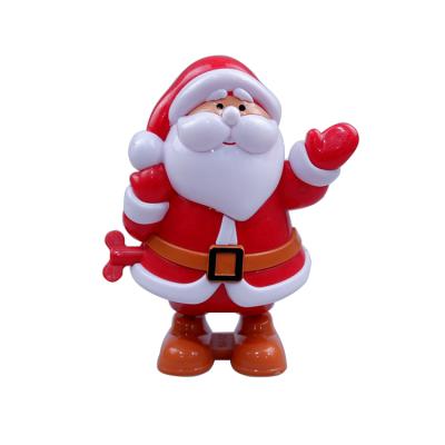 China Wholesale Promotional Christmas Funny Kid Gifts Children's Toys Wind Up Toys Santa Wind Up Plastic Toy for sale