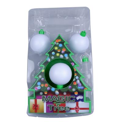 China Eco-friendly Material Christmas Gift Kids Decoration Tree Merry Christmas Diy Magic Tree Toys Electric Light And Music Diy Painting Ball for sale