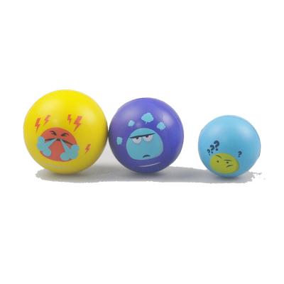 China Soft Toy Customized Decompress Angry Adult PU Resilience Sponge Ball Sponge Ball Compression High Fall Compression Duct Unzip Toy for sale