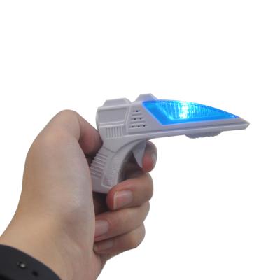 China Eco-Friendly and Hobby Material Funny Toys Led Flashing Light and Voice Button Sound Miniature Gun Toy for sale