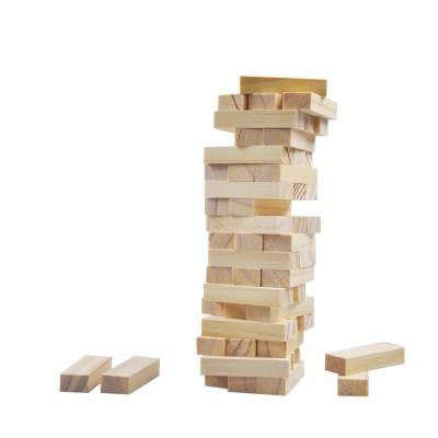 China Eco-friendly Material Classic Board Games Toy Stacking Balance Toy Party Wooden Children's Building Block Stacking Toys for sale