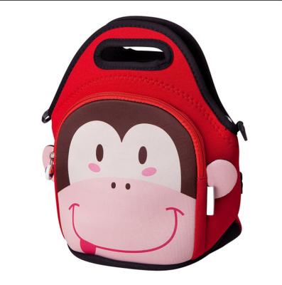 China Lovely 2021 New Arrival Popular Monkey Cooler School Lunch Picnic Bag For Kids With Shoulder Strap for sale