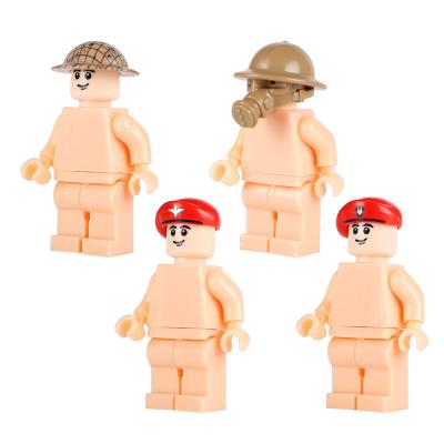 China MOC WW2 military soldiers army mini figures headgear helmet building block compatible with legoinglys for sale