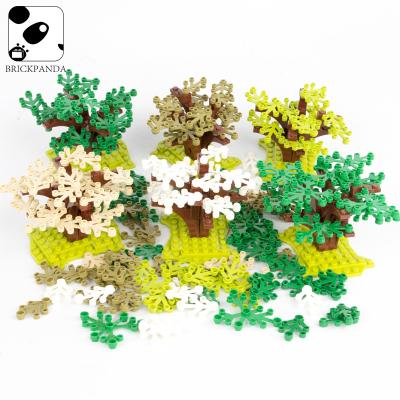 China Ready to Ship In Stock Fast Dispatch MOC city construction accessories bricks leaves garden forest plants sets christmas for sale