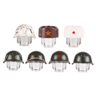 China WW2 military weapon protective gear soviet soldier helmet building block for sale