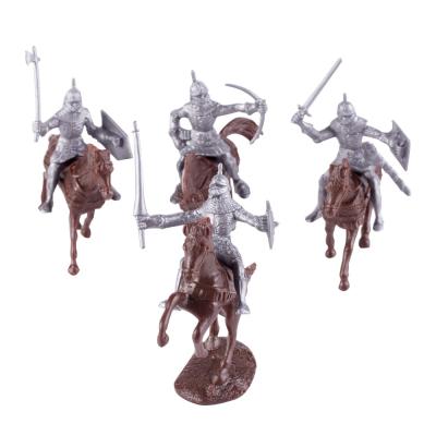 China Medieval soldier warrior mini figure war horse minion castle knight model building blocks for sale