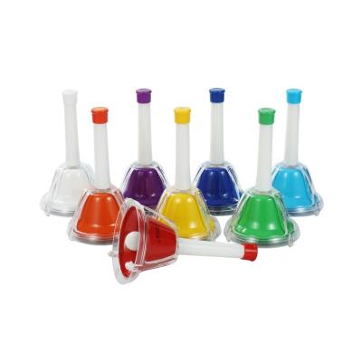 China Educational Toy Children's Musical Instrument Rainbow Hand Bell Rainbow Colors Toy for sale