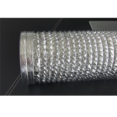 China Chinese factory flexible aluminum pipe for kitchen 3W/1W 220V pipe wall lamp led be ventilation insulated flexible aluminum air duct for sale