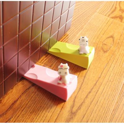 China Home Appliance Silicone Door Stopper Wedge Finger Protector, Cute Cartoon Silicone Flexible Door Stops For Home for sale